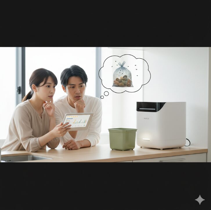 生ごみ処理機ナクスルに関する口コミの要点