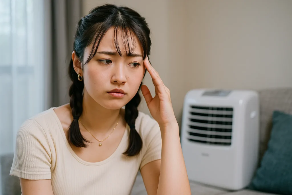 排熱の処理が不十分だと室温は下がらない