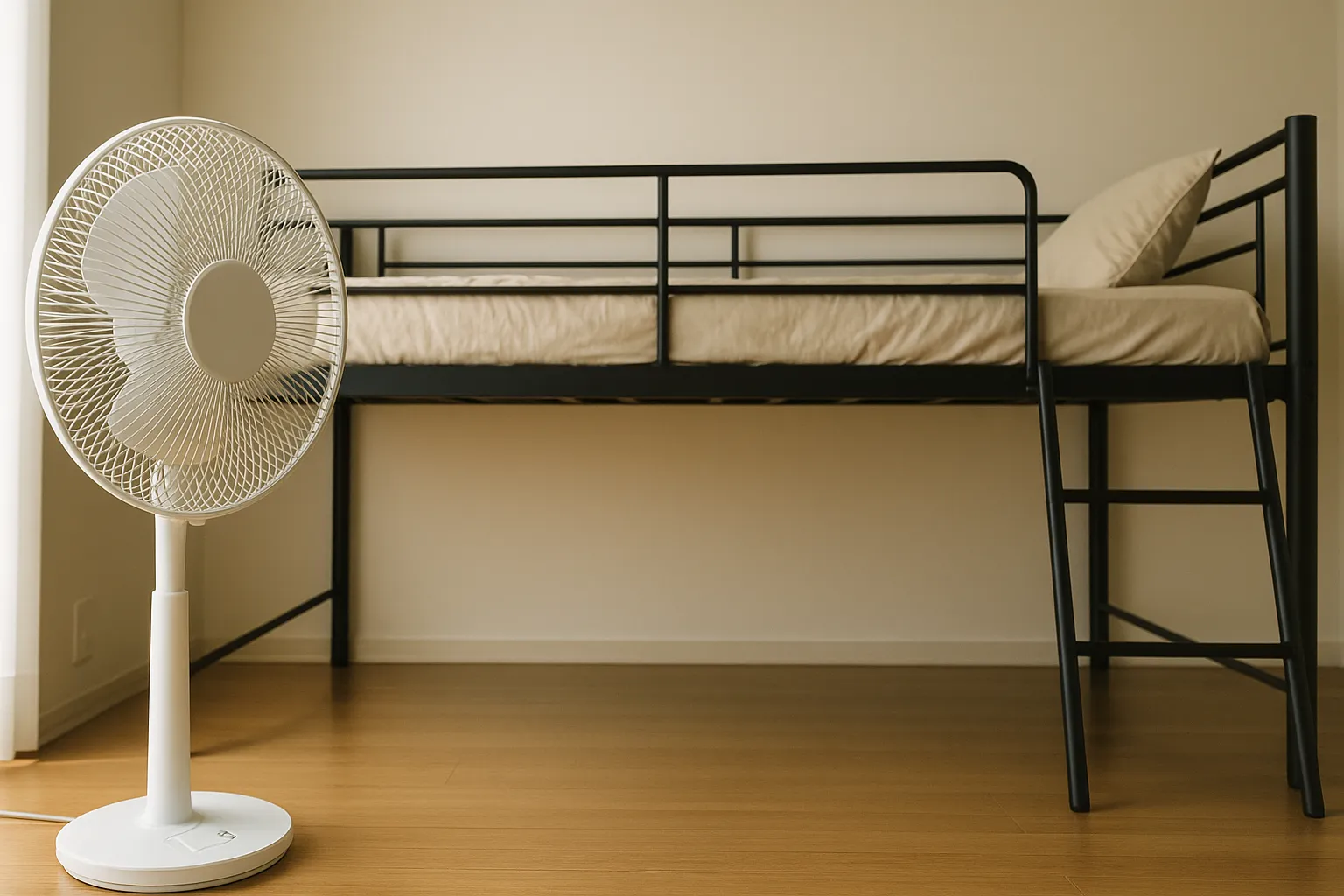 【快眠対策】扇風機はロフトベッドの暑さ対策には有効か？