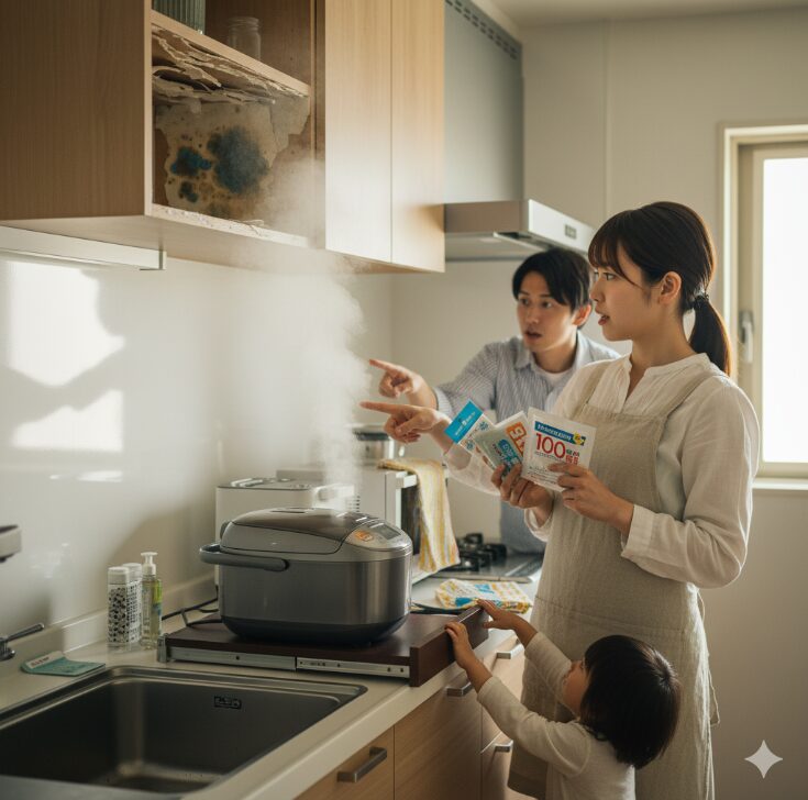 珪藻土やモイスなど吸湿素材の活用
