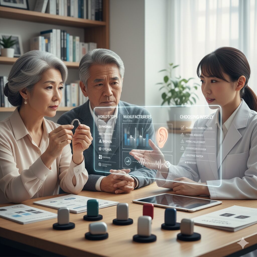 特定の補聴器で評判の良いメーカーと選ぶ注意点