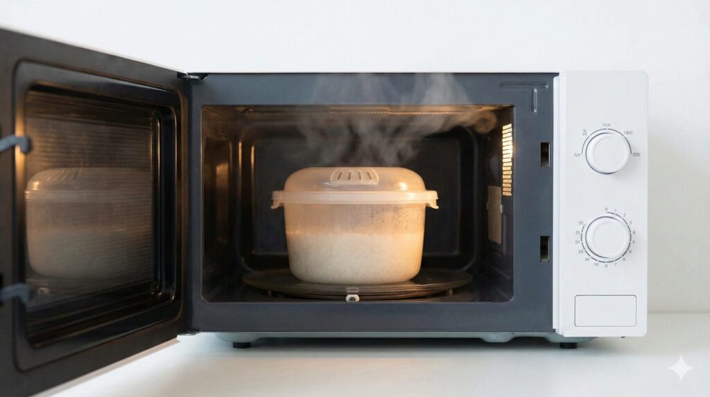 炊飯器なしでレンジ炊飯