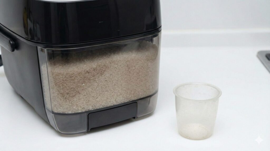 自動計量炊飯器で計量不要